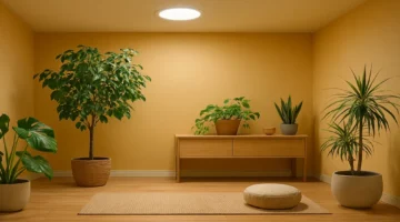 Sun Tubes and Indoor Plants Supporting Healthy Growth with Natural Light